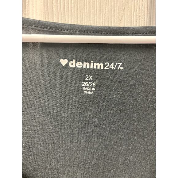 Denim 24/7 Long Black Dress 2X - Picture 4 of 5